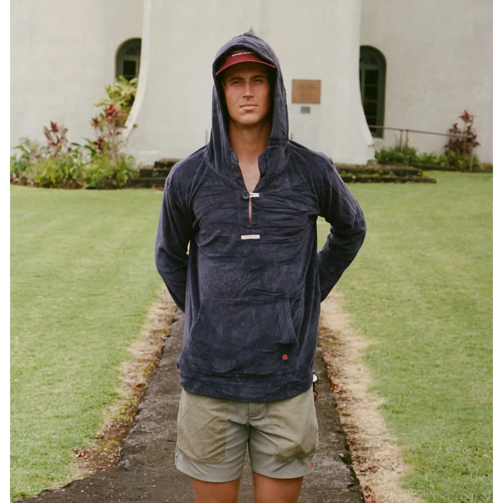 Comfy Cord Hood Mens Faded Navy, view: 2