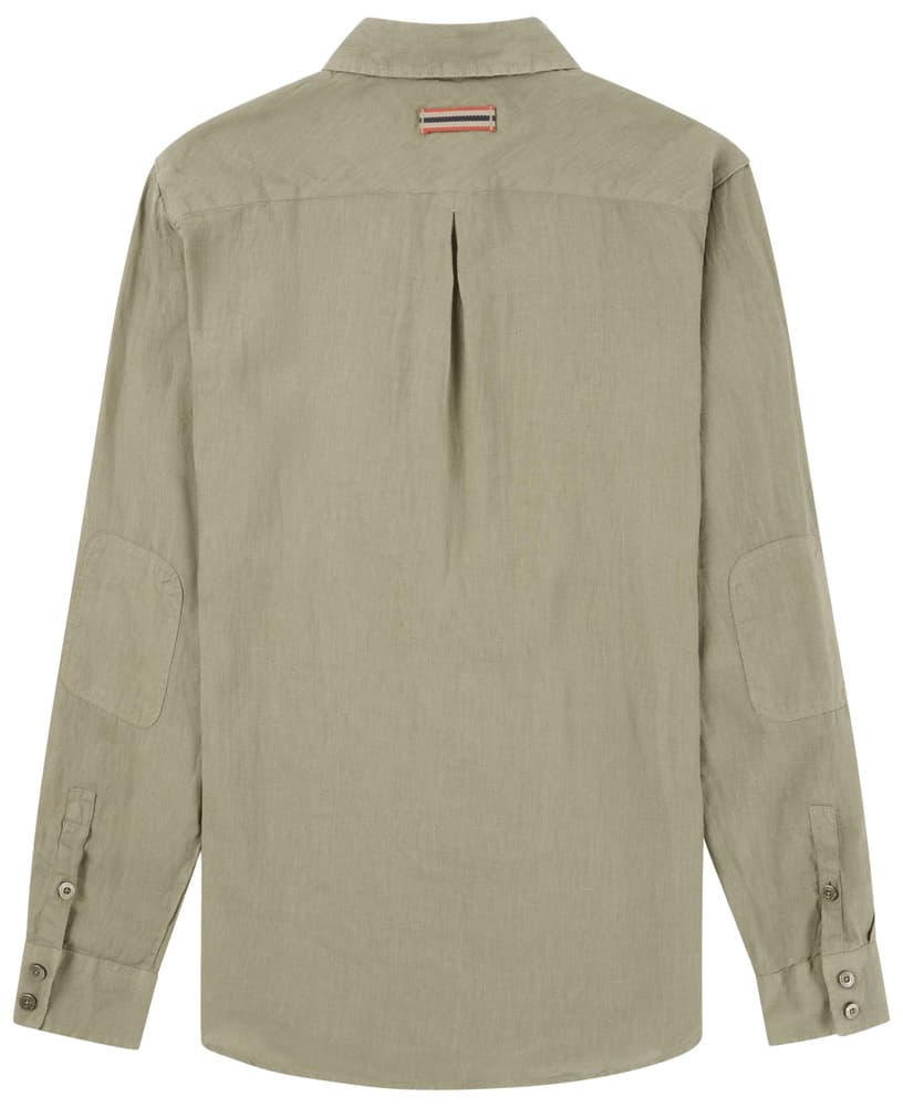 Safari Linen Shirt Mens Olive Ash, view: 1