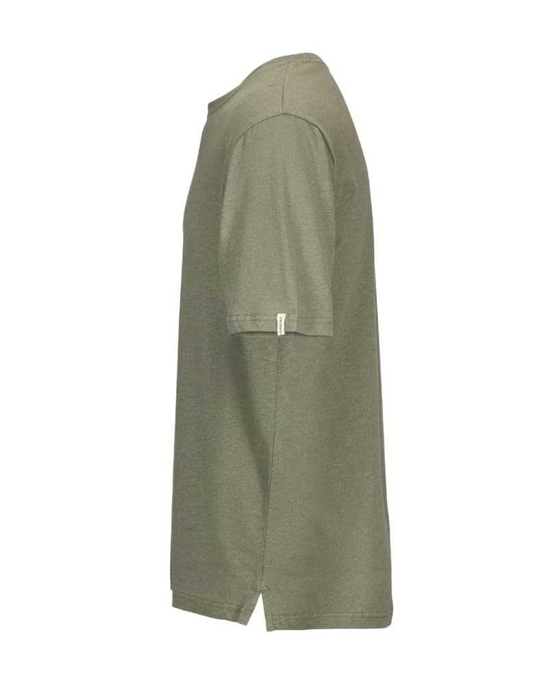 Linen Tee Mens Olive Ash, view: 2