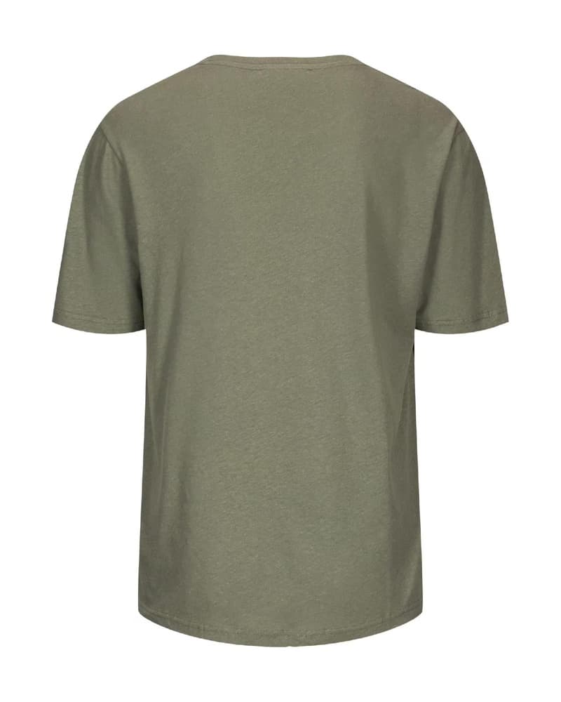 Linen Tee Mens Olive Ash, view: 1