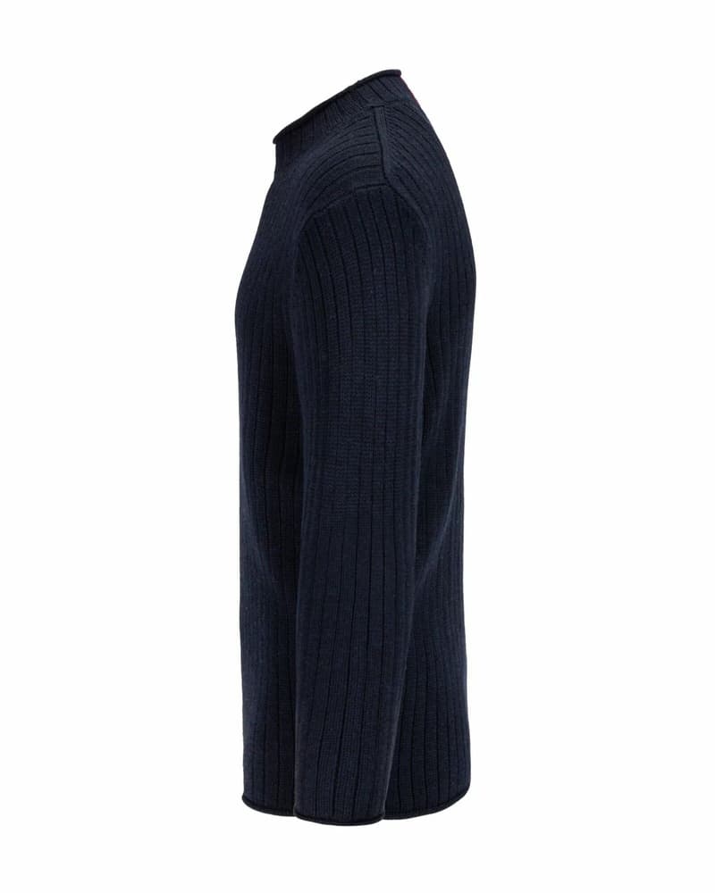 Roald Roll Neck Mens Faded Navy, view: 2
