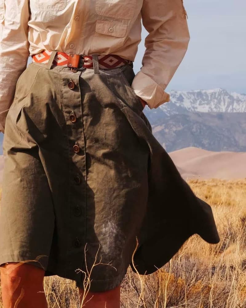 Boulder Skirt Womens Khaki, view: 4