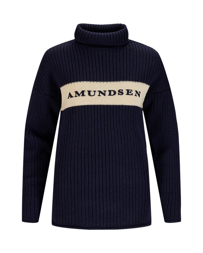 Heroes Ski Turtle Neck Womens Faded Navy/Natural, view: 0