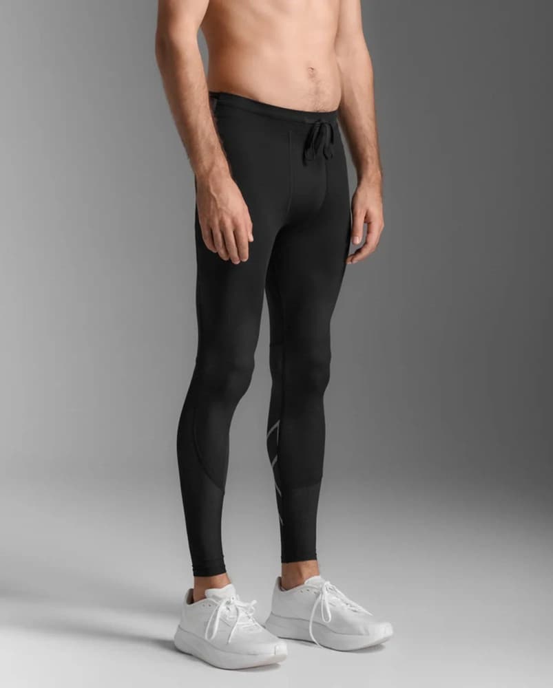 Aero Mesh Compression Tights M´s Black / Silver Reflective, view: 2