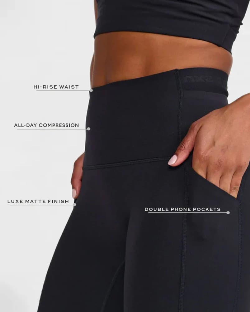 Form Stash Hi-Rise Compression Tights W´s Black / Black, view: 7
