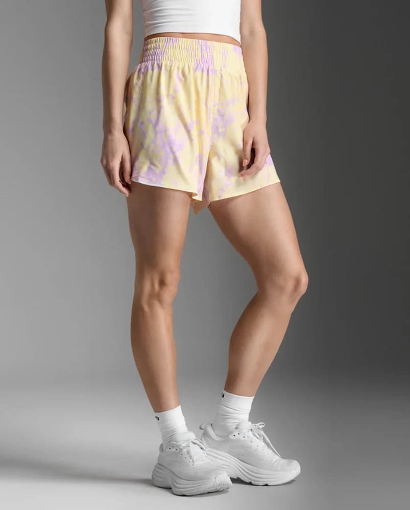 Aero Hi-Rise 4 Inch Shorts W´s Pixel Lemon / White Reflective, view: 3