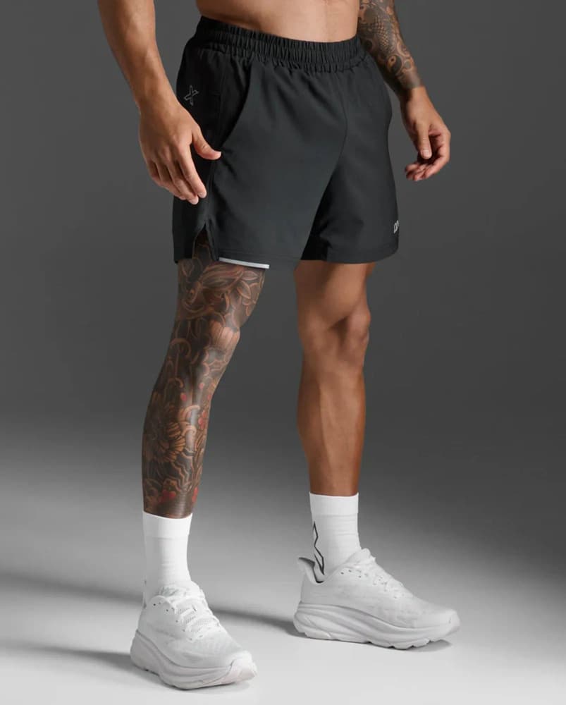 Aero 5 Inch Shorts M´s Black / Silver Reflective, view: 7