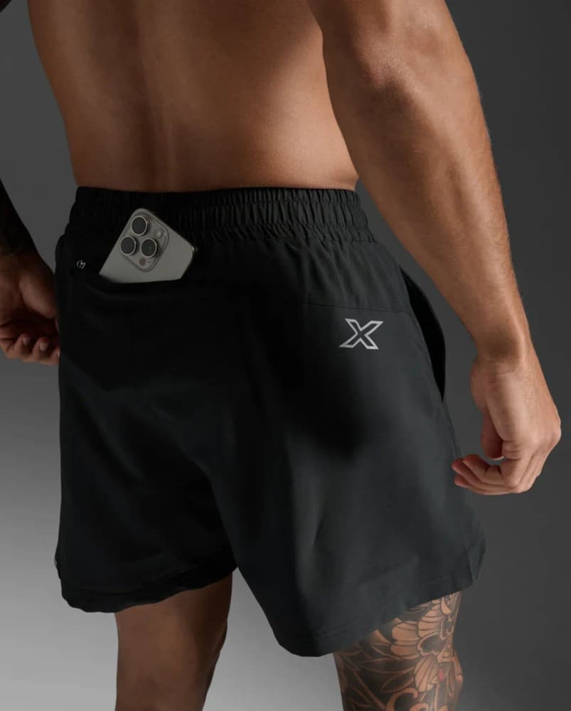 Aero 5 Inch Shorts M´s Black / Silver Reflective, view: 8