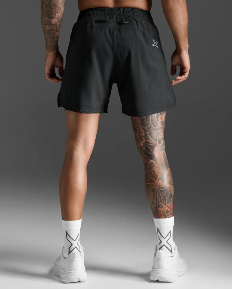 Aero 5 Inch Shorts M´s Black / Silver Reflective, view: 6