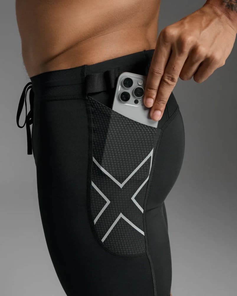 Aero Mesh Compression Shorts M´s Black / Silver Reflective, view: 5
