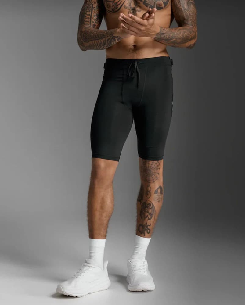 Aero Mesh Compression Shorts M´s Black / Silver Reflective, view: 1