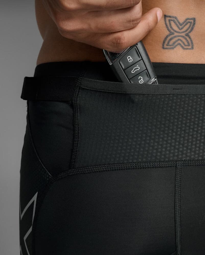Aero Mesh Compression Shorts M´s Black / Silver Reflective, view: 6