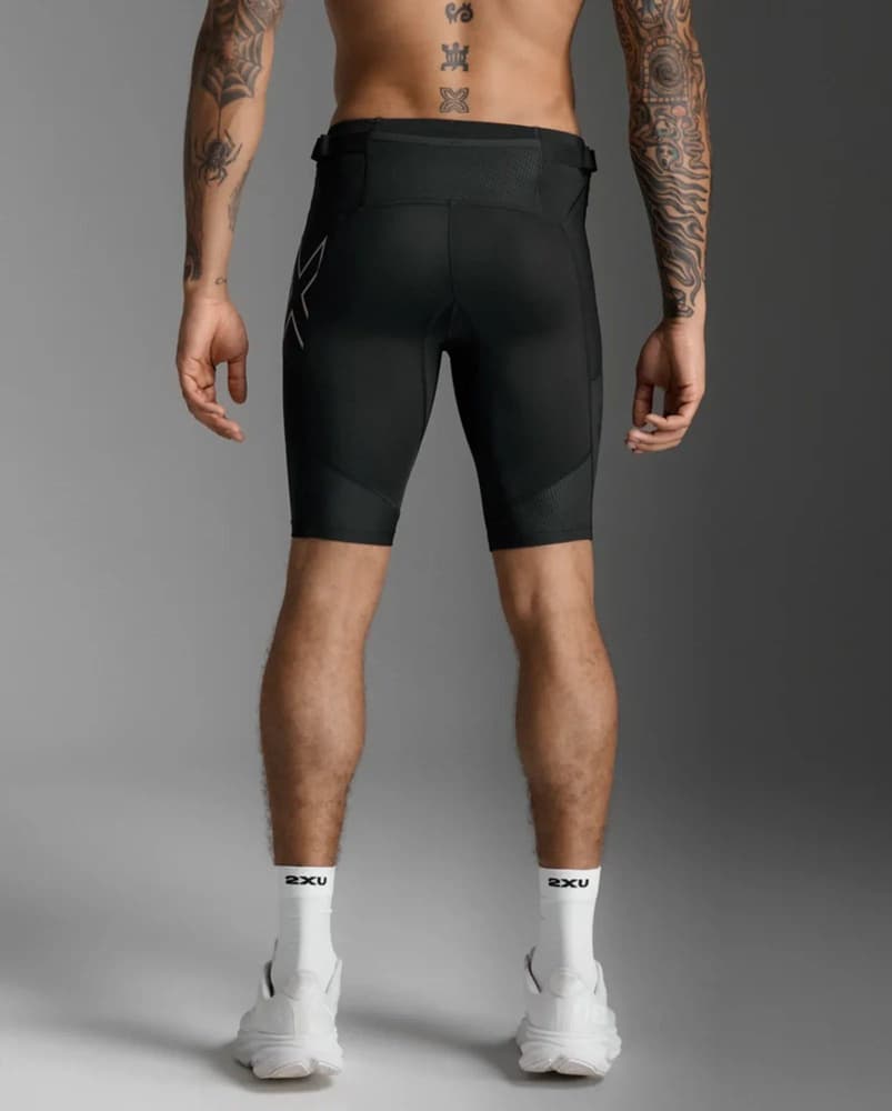 Aero Mesh Compression Shorts M´s Black / Silver Reflective, view: 2
