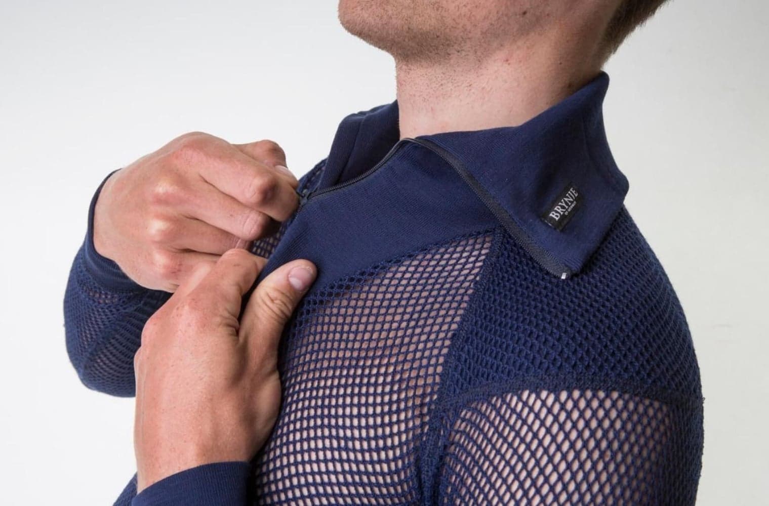 Super Thermo Zip Polo w/inlay Navy, view: 1