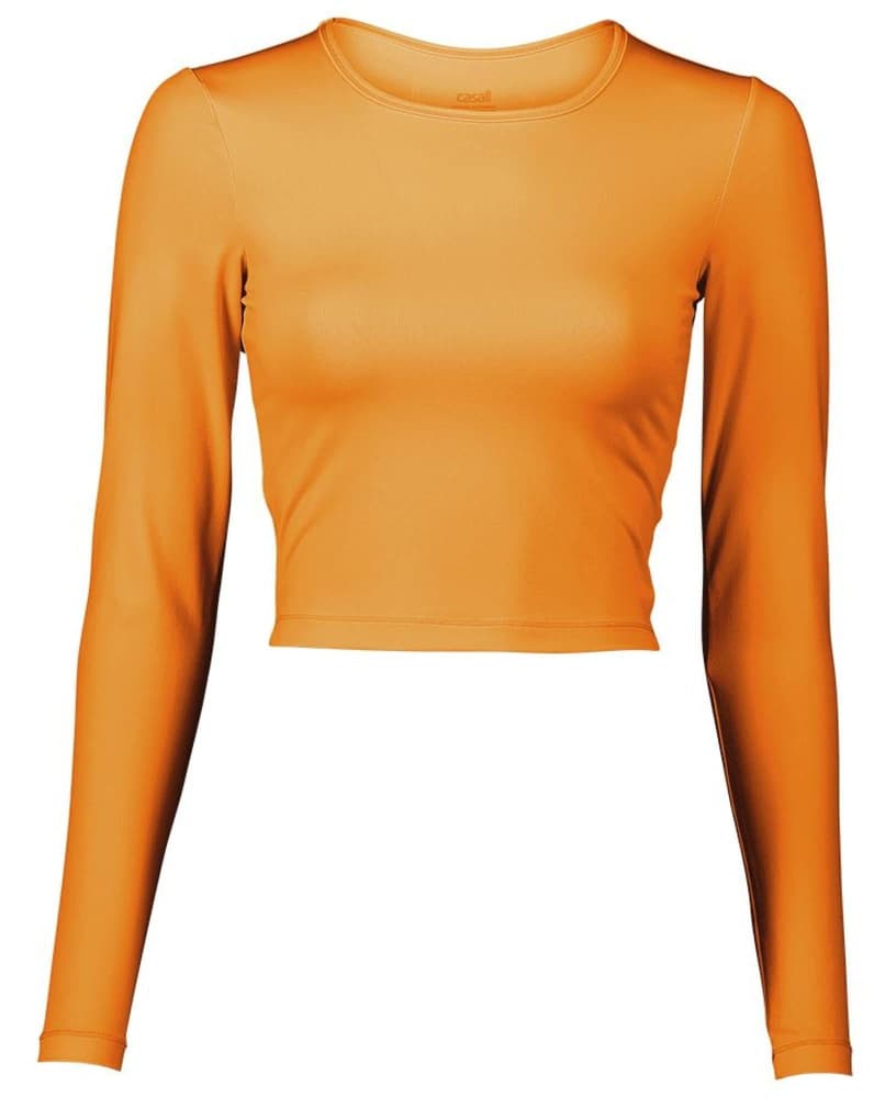 Crop Long Sleeve Sunset Yellow, view: 0