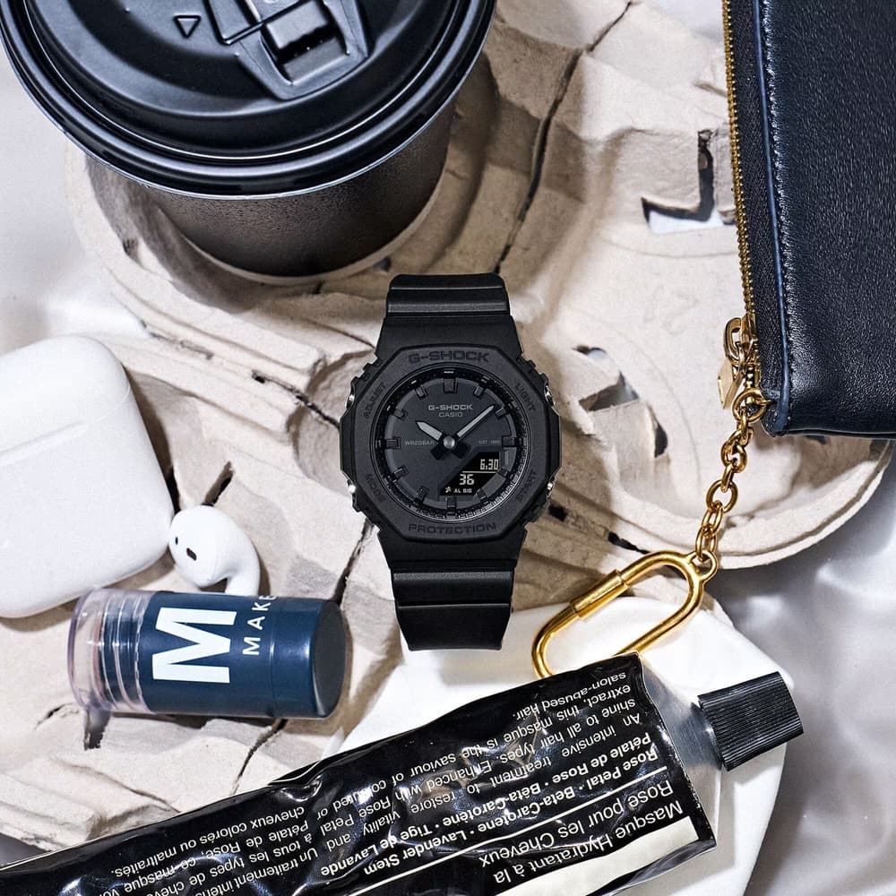G-Shock GMA-P2100BB-1AER Black, view: 2