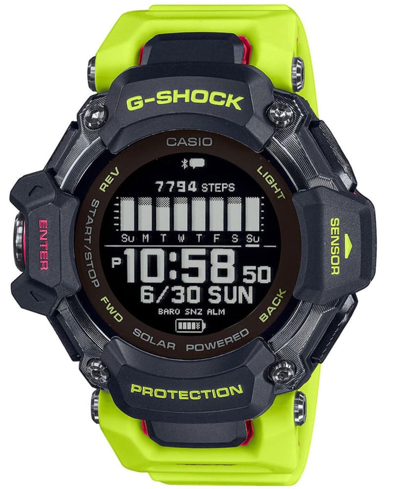 Casio G-Shock GBD-H2000-1A9ER Black / Lime Green, view: 0