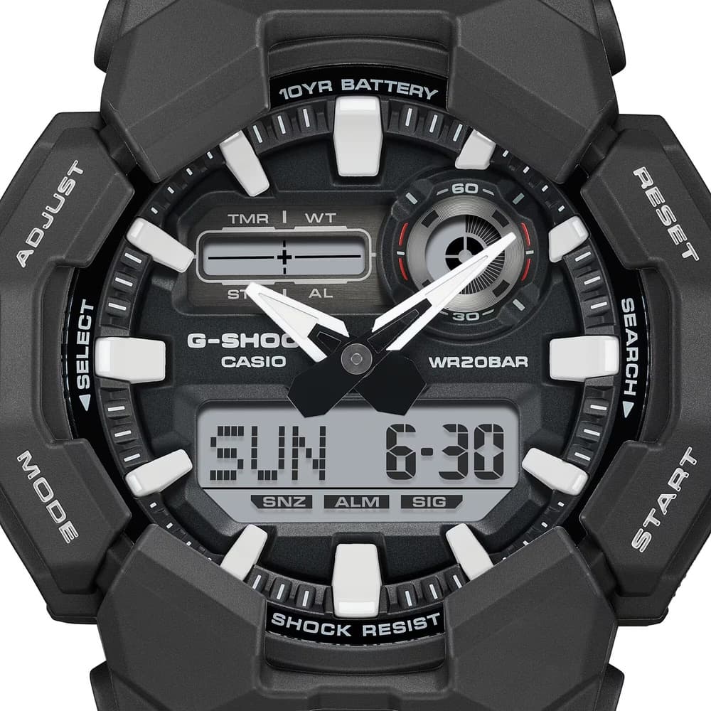 G-Shock GA-010-1AER Black, view: 2