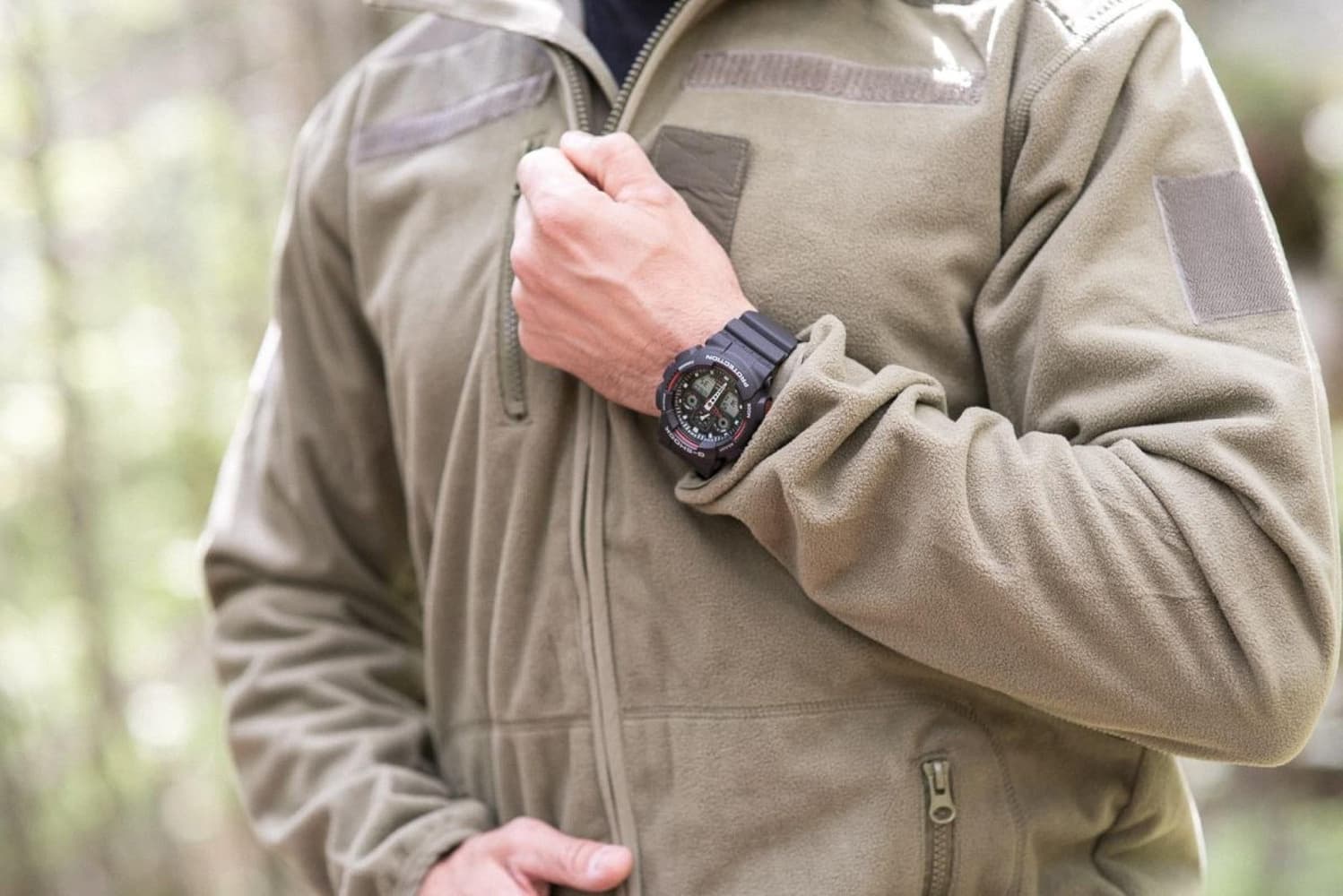 G-Shock GA-100 Svart/Rød, view: 1