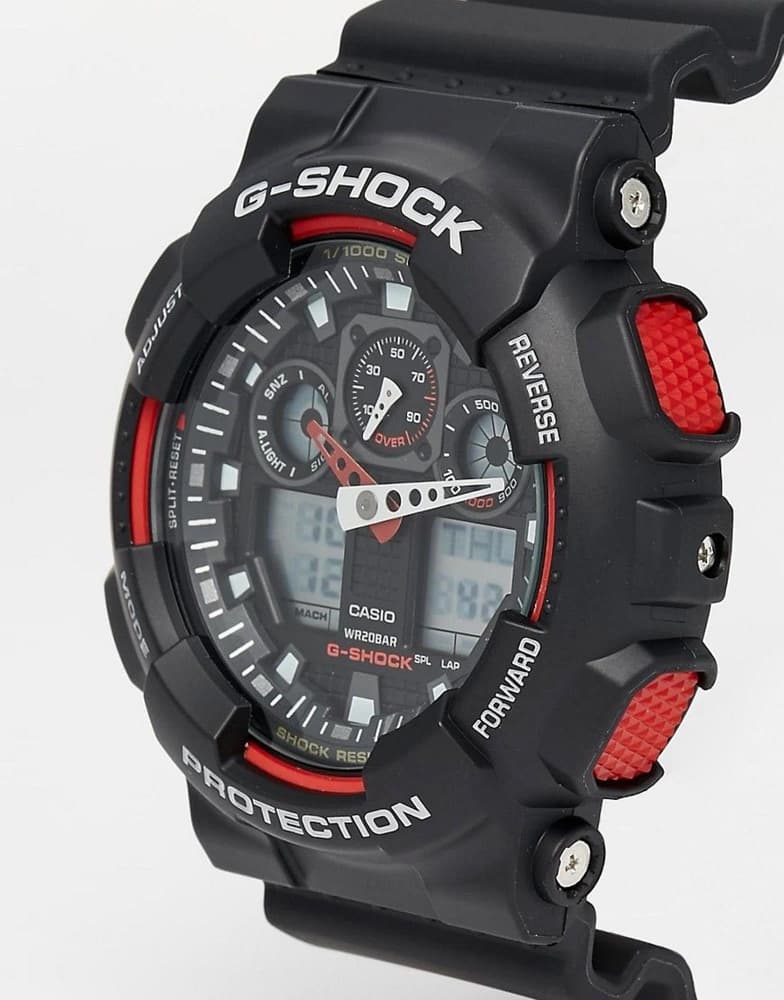 G-Shock GA-100 Svart/Rød, view: 7