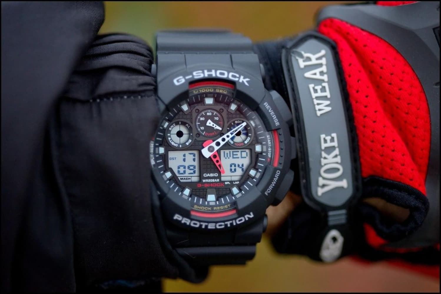 G-Shock GA-100 Svart/Rød, view: 5