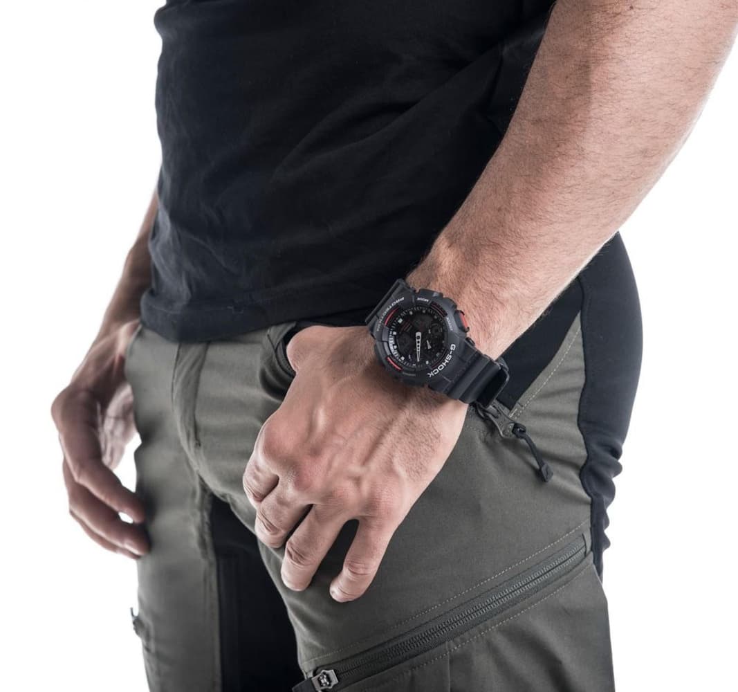 G-Shock GA-100 Svart/Rød, view: 2