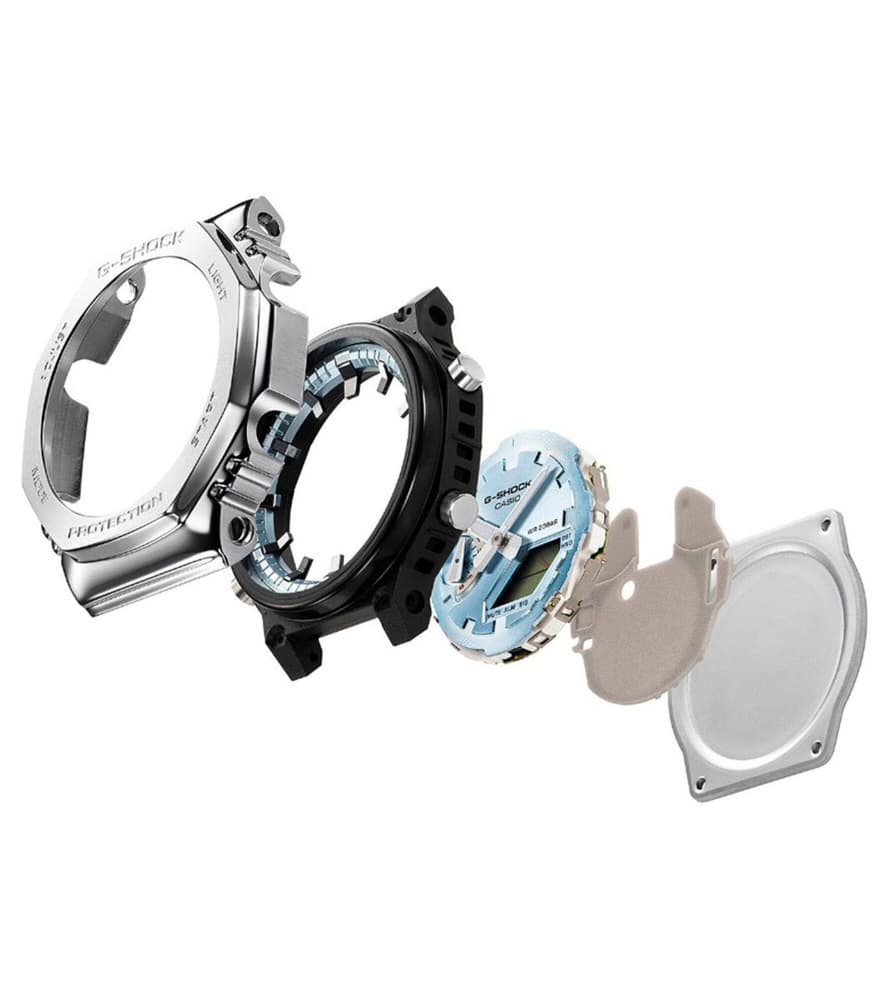 G-Shock GM-2110D-2BER Silver, view: 3