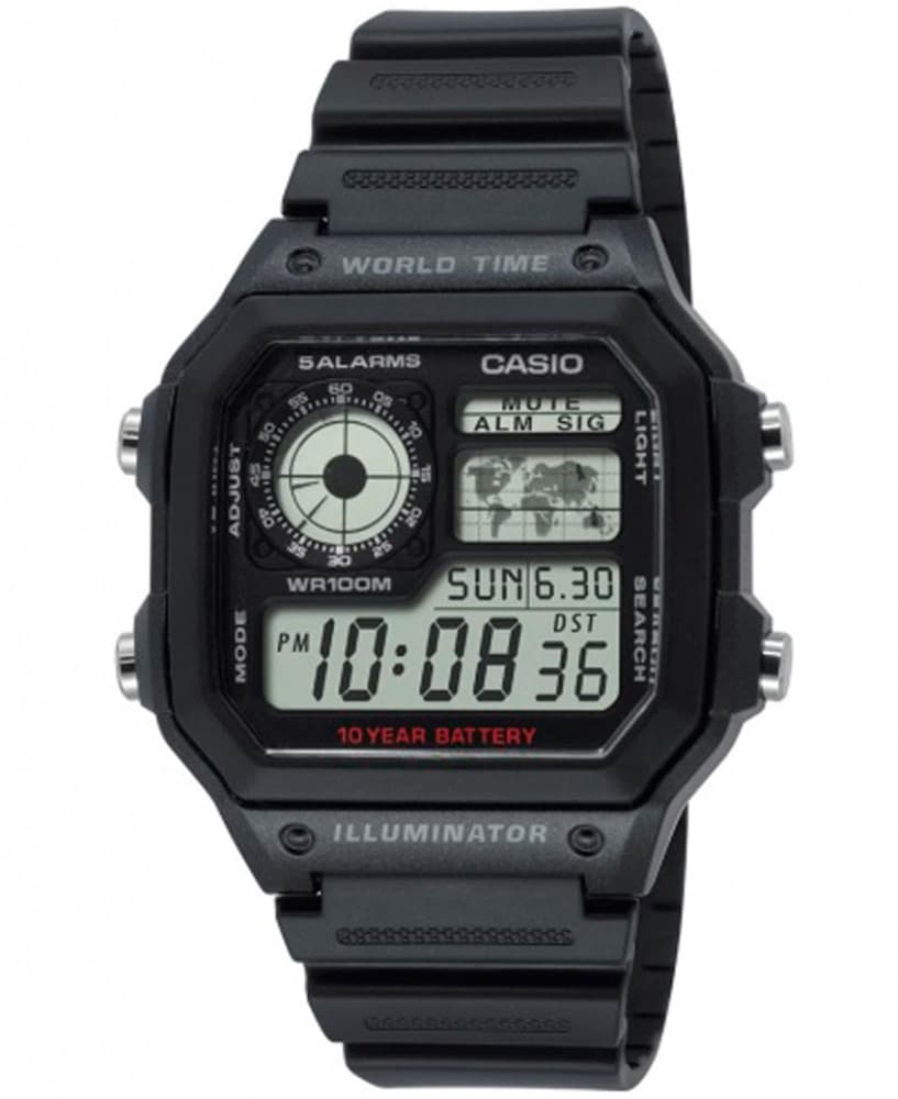 Casio Collection AE-1200WH-1AVEF Black, view: 0