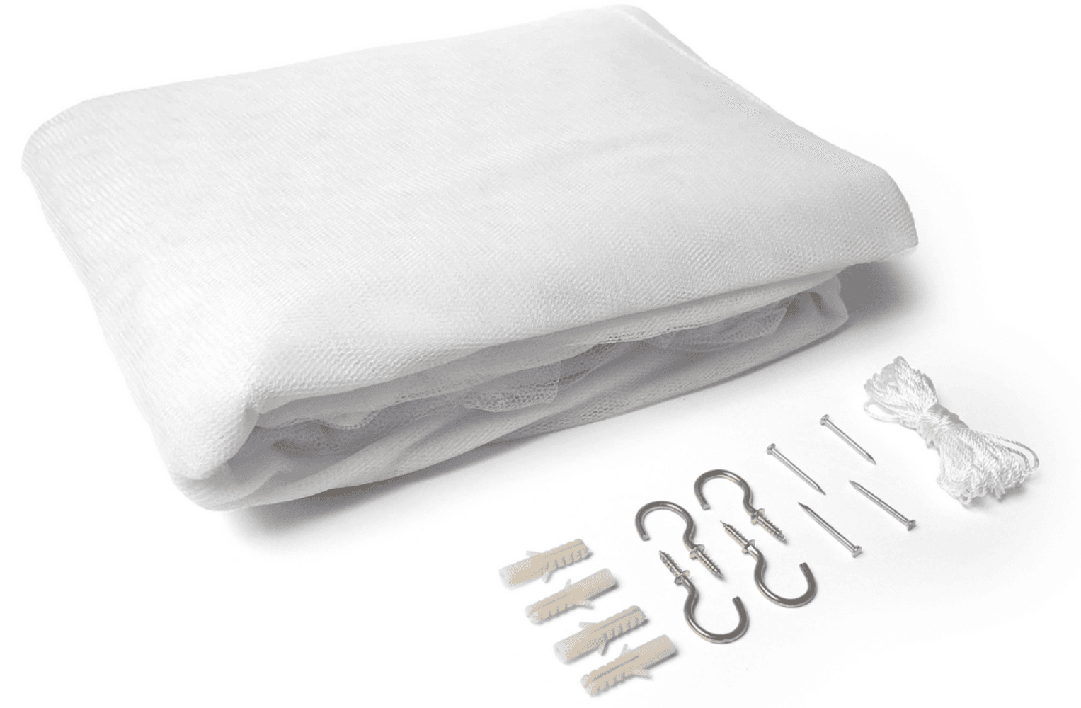 Double Wide Mosquito Net 160x200x150cm White, view: 0