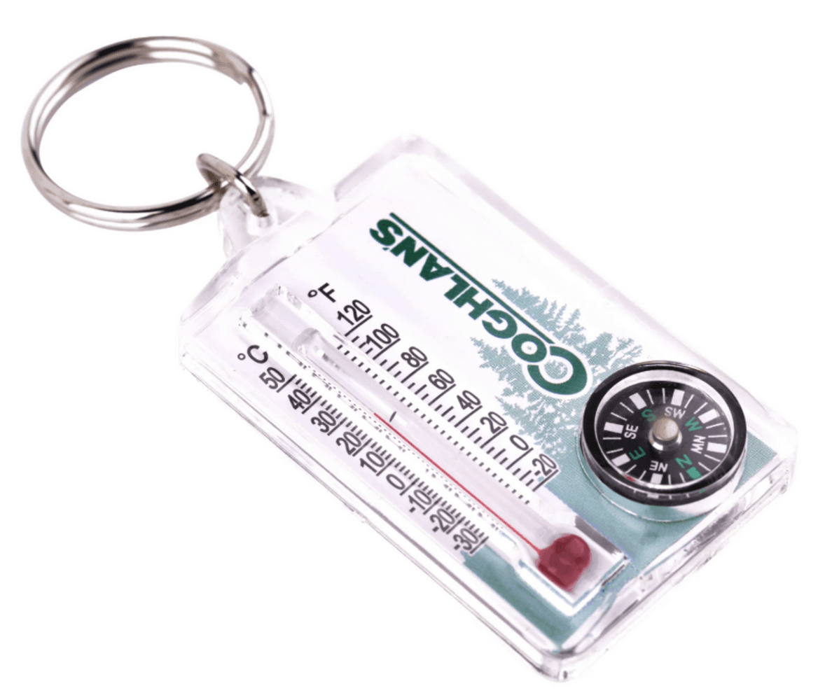 Zipper Pull Thermometer / Compass, view: 1