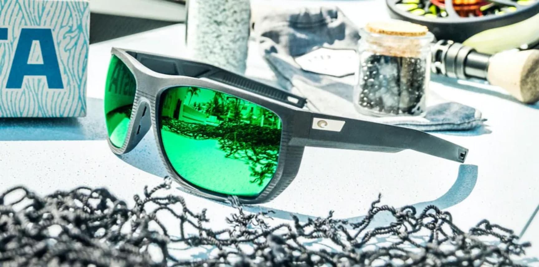 Santiago Net Black Copper Green Mirror, view: 6