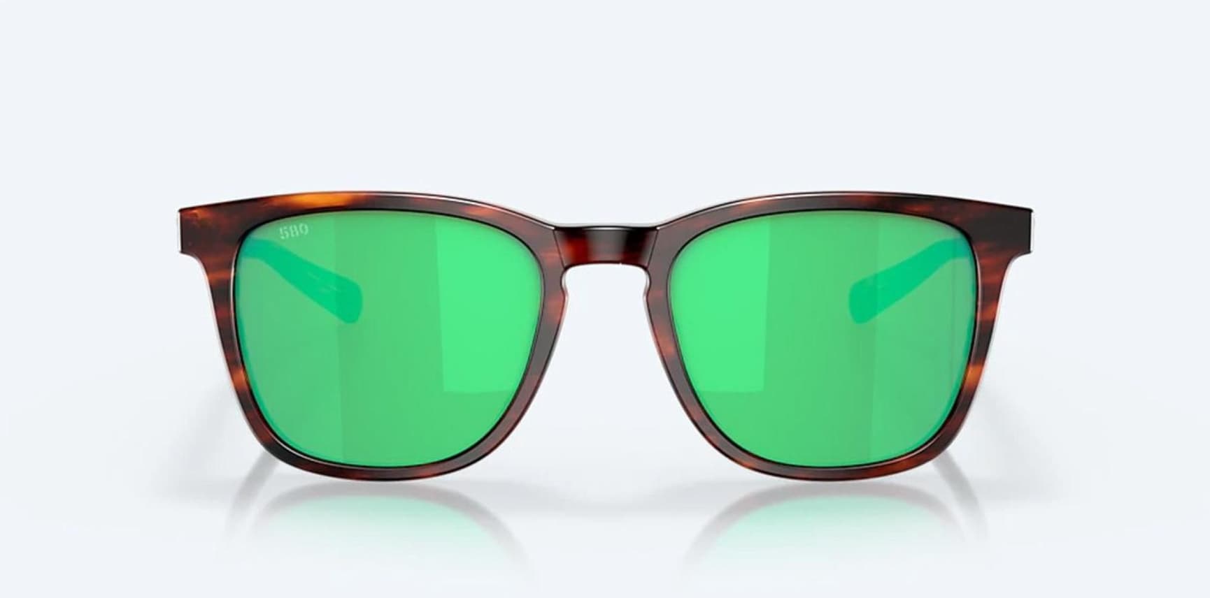 Sullivan Matte Tortoise Green Mirror, view: 1
