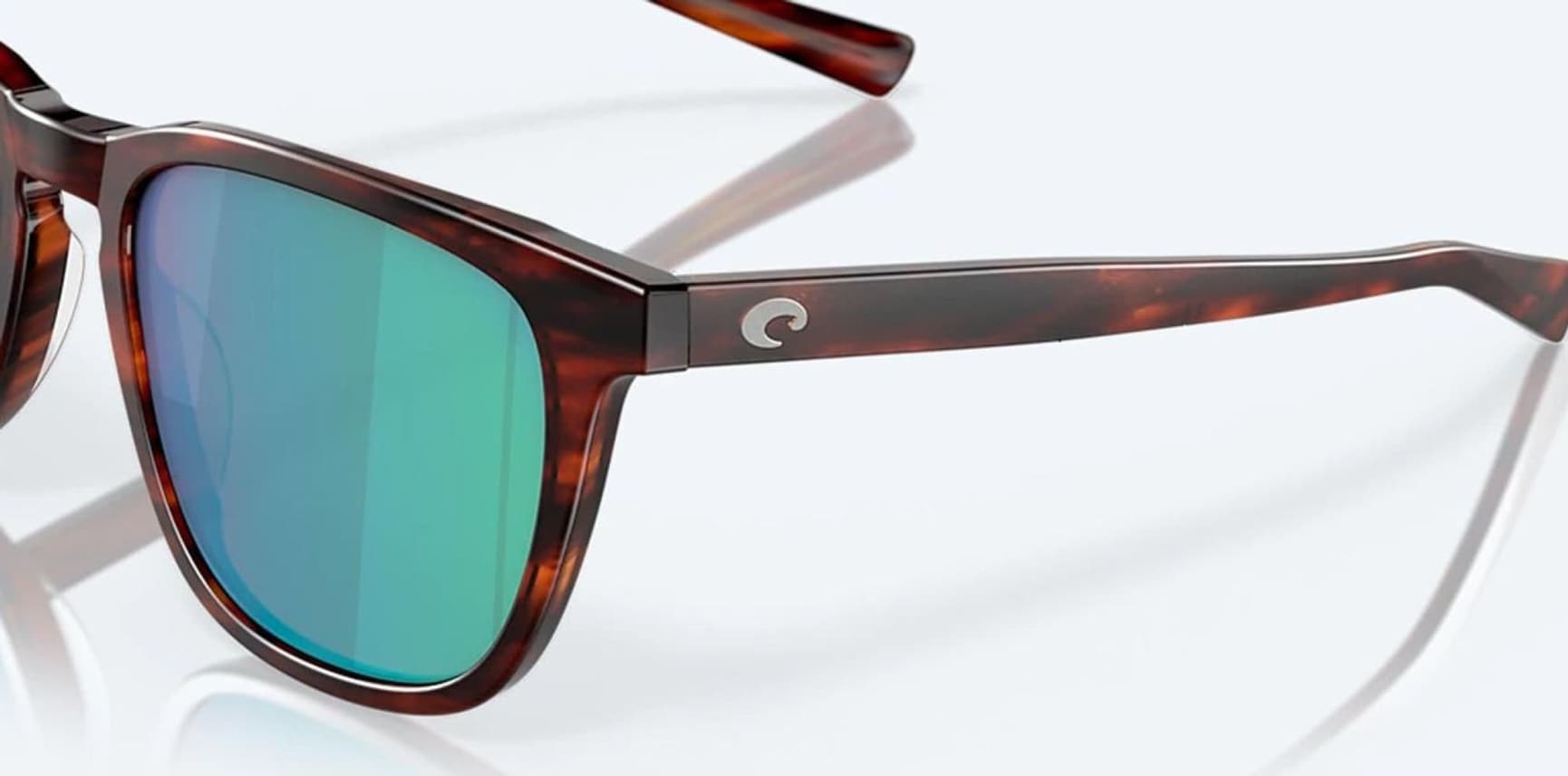 Sullivan Matte Tortoise Green Mirror, view: 5