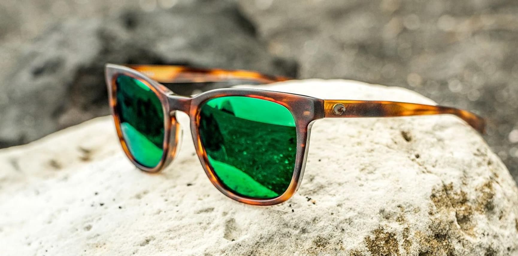 Sullivan Matte Tortoise Green Mirror, view: 7