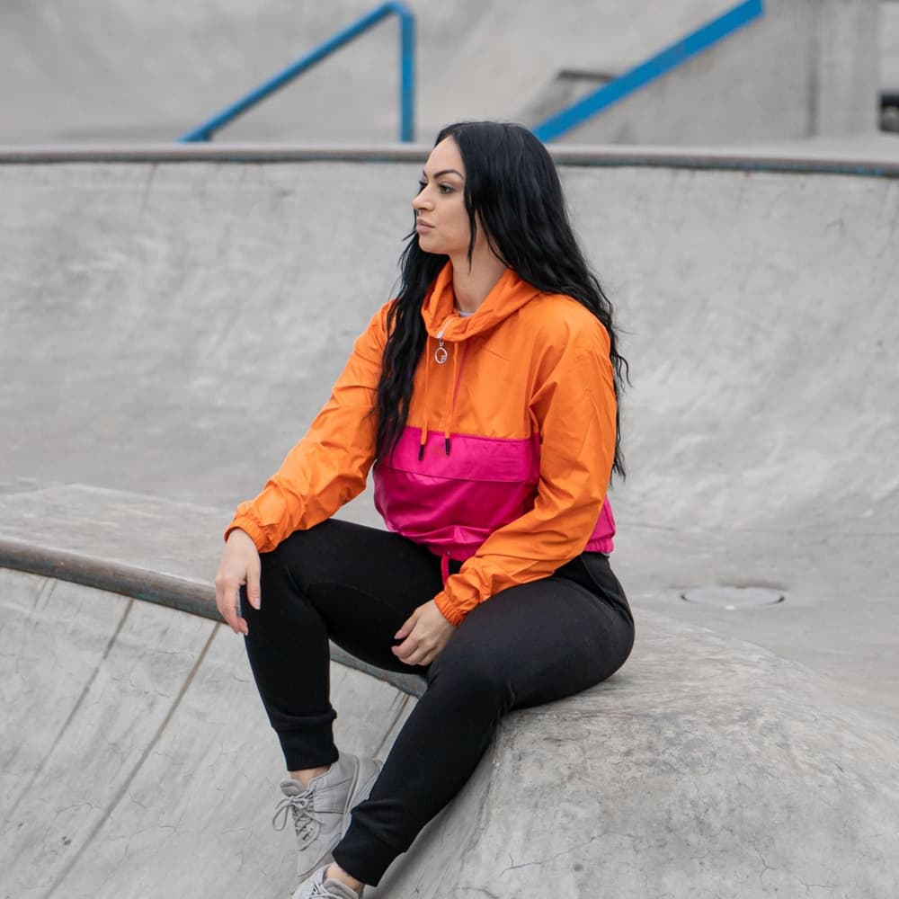 WOMEN PARI anorak Oransje/Lyseblå, view: 13