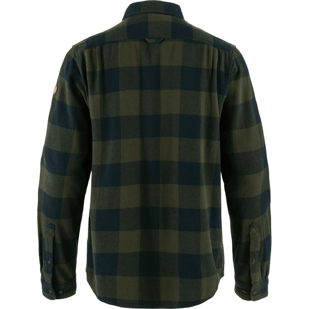 Övik Heavy Flannel Shirt M Deep Forest-Dark Navy, view: 1