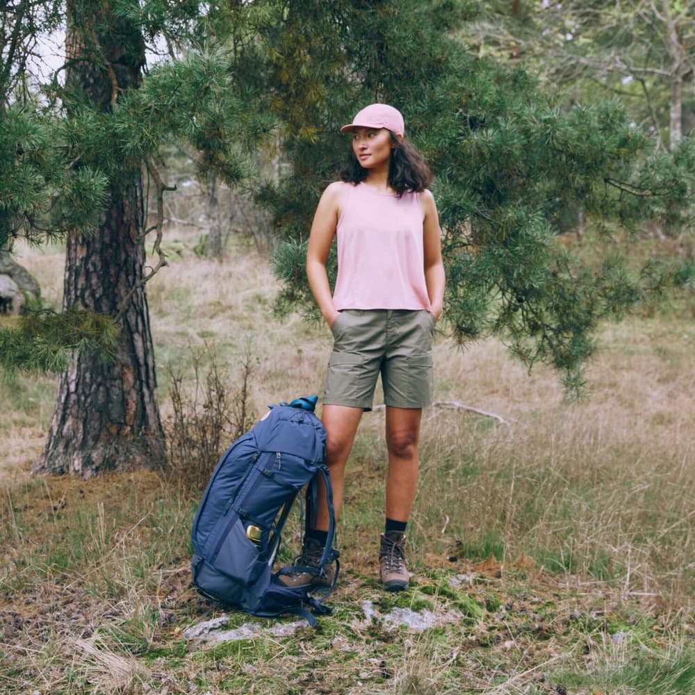 Abisko Hybrid Trail Shorts W Navy, view: 2
