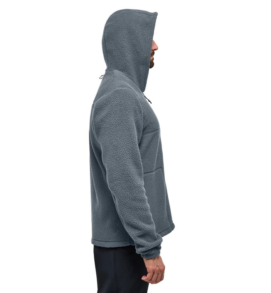 Malung Pile Hood Men Steel Blue, view: 4