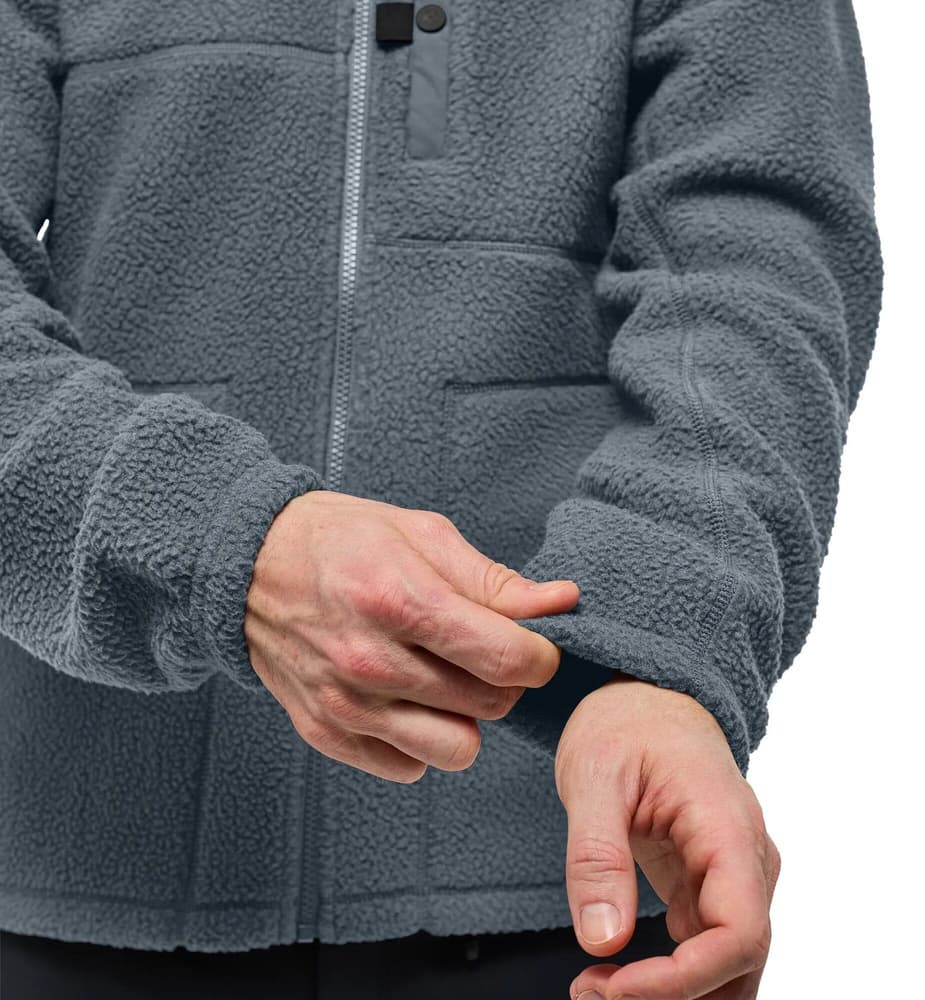 Malung Pile Hood Men Steel Blue, view: 5