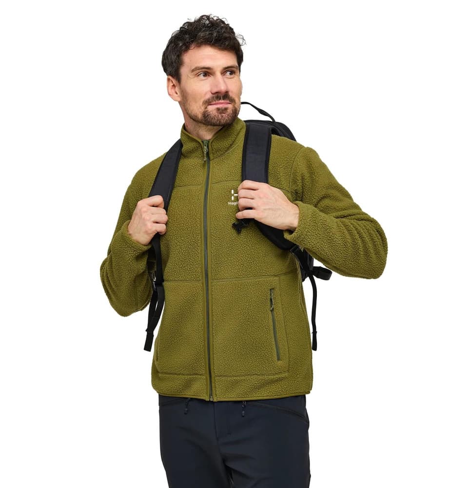 Mossa Pile Jacket Men Olive Green, view: 3
