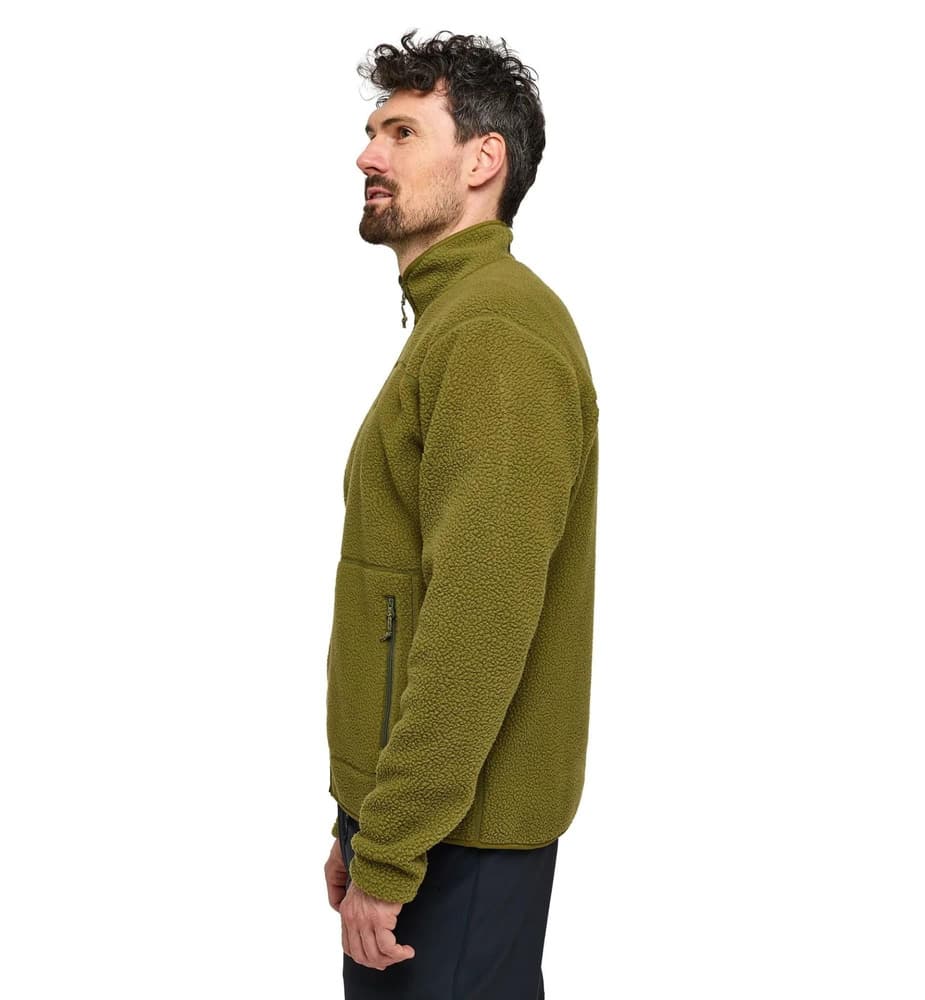 Mossa Pile Jacket Men Olive Green, view: 5