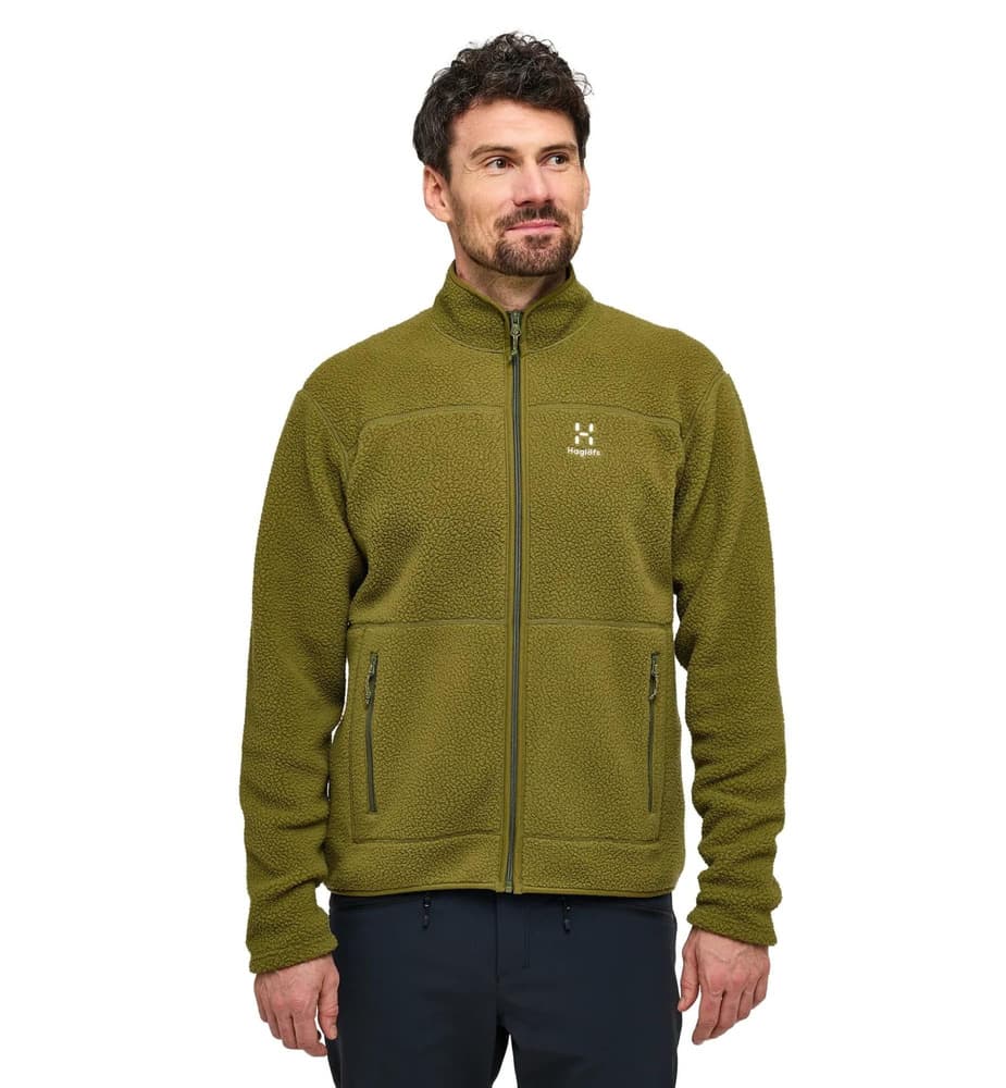 Mossa Pile Jacket Men Olive Green, view: 2