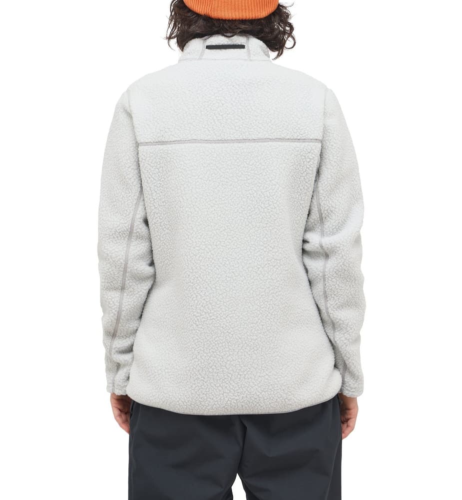Mossa Pile Jacket Women Stone Grey Melange, view: 3
