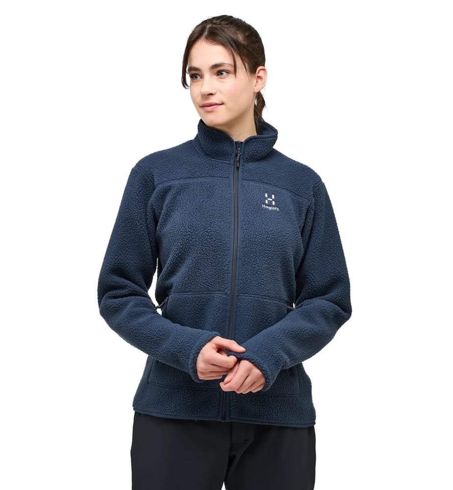 Mossa Pile Jacket Women Tarn Blue, view: 2