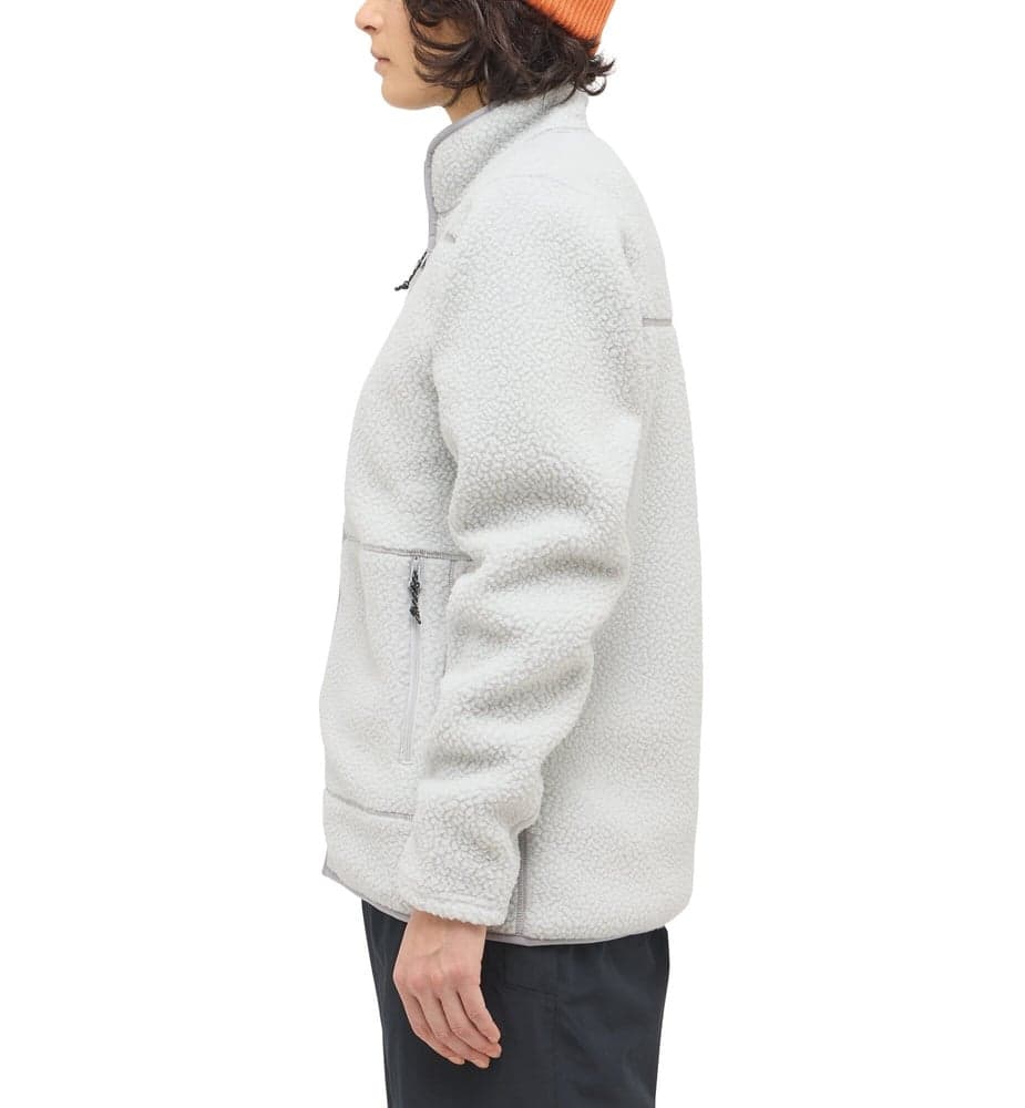 Mossa Pile Jacket Women Stone Grey Melange, view: 4