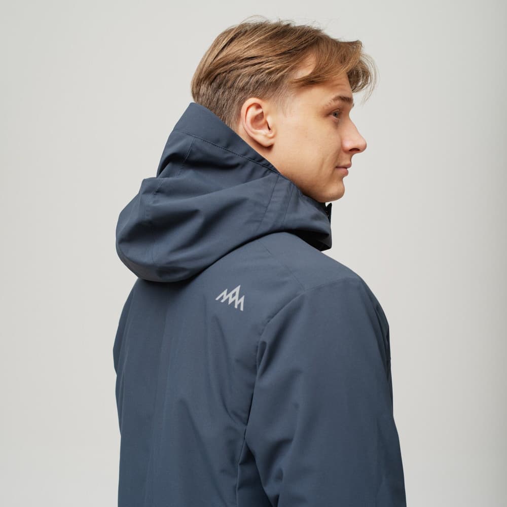 Heated Oslo Coat Mens Navy, view: 4