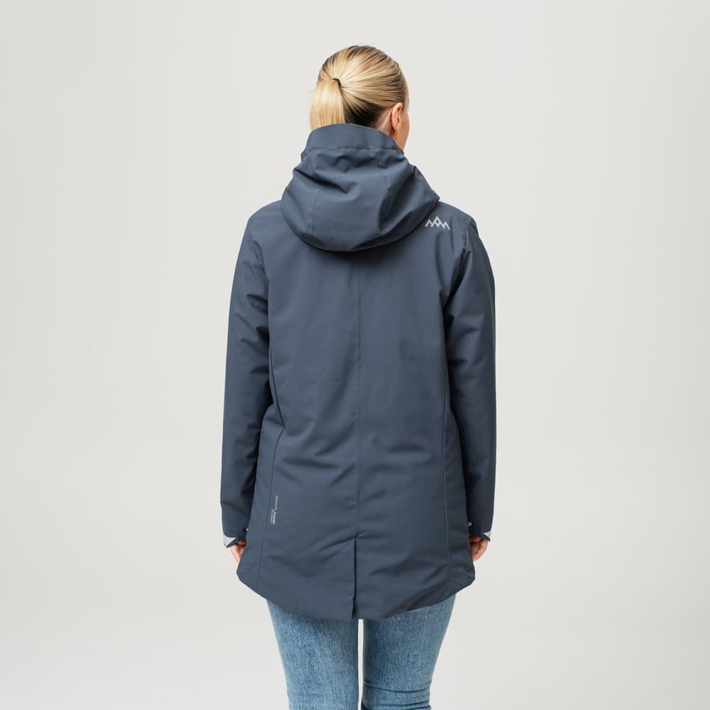 Heated Oslo Coat Womens Navy, view: 5