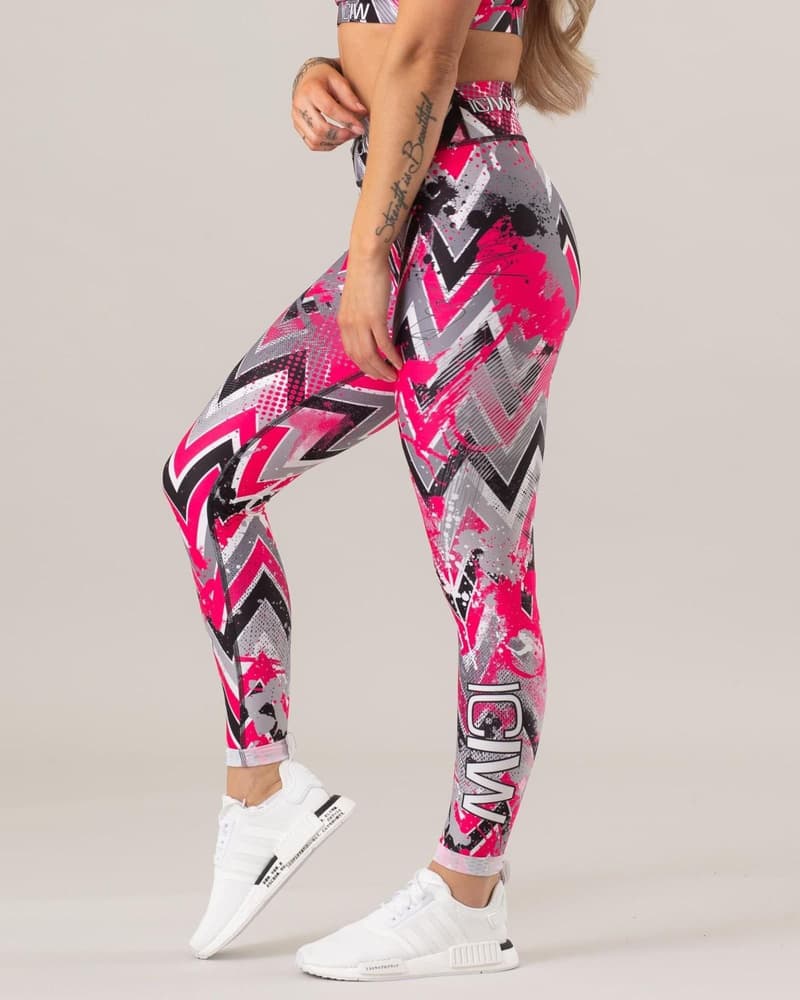 Zigzag Pink Tights WM Pink, view: 0