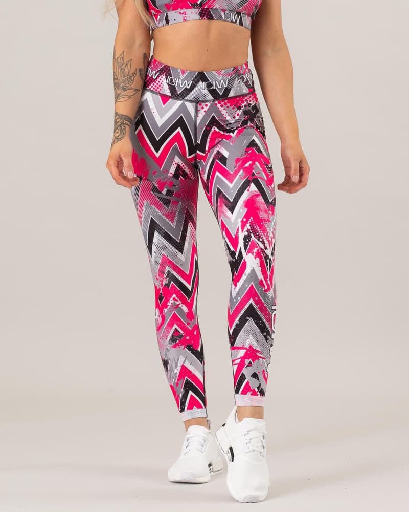 Zigzag Pink Tights WM Pink, view: 3