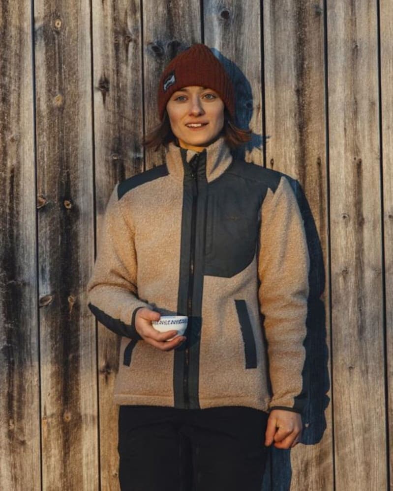 Saruk Wool Pile Mid Full Zip W Sand, view: 4